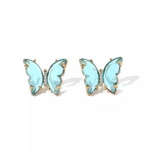 Glass butterfly 🦋 stud earrings